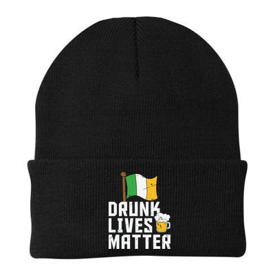 Drunk Lives Matter Funny St Patricks Day Beanie