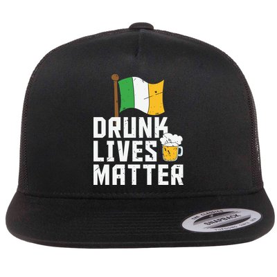 Drunk Lives Matter Funny St Patricks Day Flatbill Hat