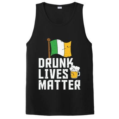 Drunk Lives Matter Funny St Patricks Day PosiCharge Competitor Tank