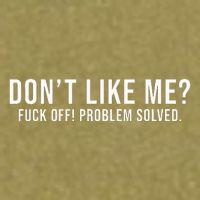 DonT Like Me Fuck Off! Problem Solved Funny Garment-Dyed Women's Muscle Tee
