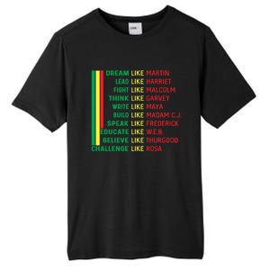 Dream Like Martin Black History Month Funny Gift Tall Fusion ChromaSoft Performance T-Shirt