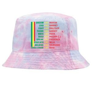 Dream Like Martin Black History Month Funny Gift Tie-Dyed Bucket Hat