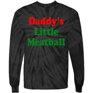 Daddy Little Meatball Italian Tie-Dye Long Sleeve Shirt