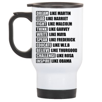 Dream Like Martin Funny Gift Black Pride Funny Gift Stainless Steel Travel Mug