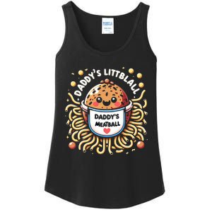 Daddys Little Meatball Cute Gift Ladies Essential Tank