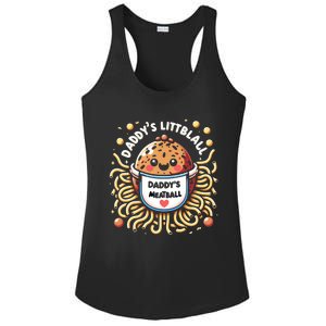 Daddys Little Meatball Cute Gift Ladies PosiCharge Competitor Racerback Tank