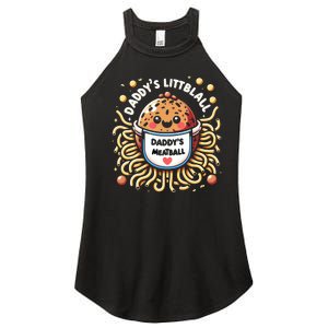 Daddys Little Meatball Cute Gift Women's Perfect Tri Rocker Tank