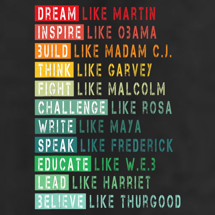 Dream Like Martin Fight Like Malcolm Inspire Like Obama TShirt Cool Comfort Performance Bucket Hat