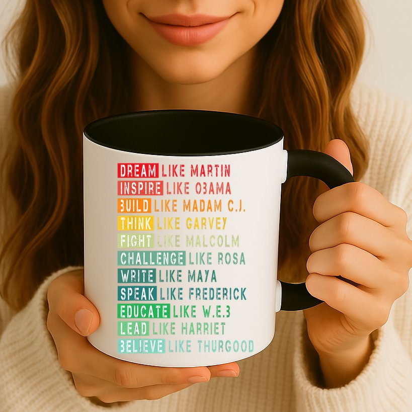 Dream Like Martin Fight Like Malcolm Inspire Like Obama TShirt Mug