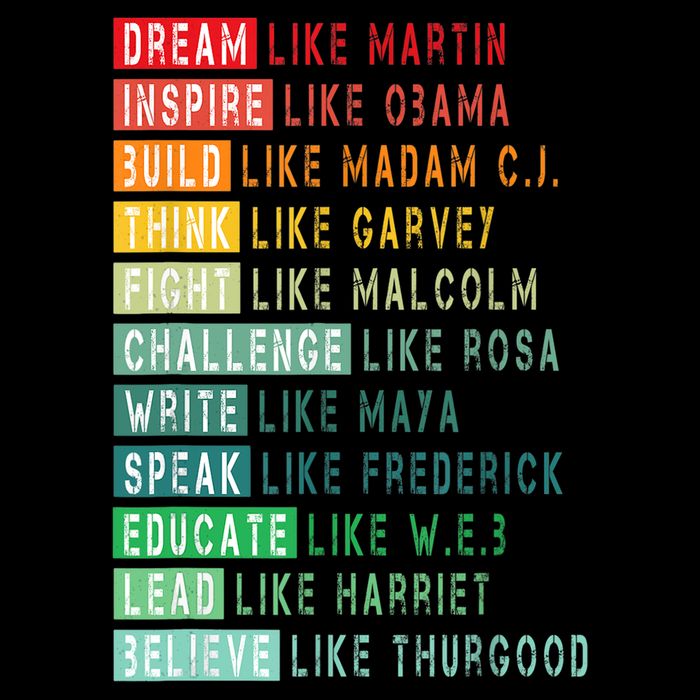 Dream Like Martin Fight Like Malcolm Inspire Like Obama TShirt Poster