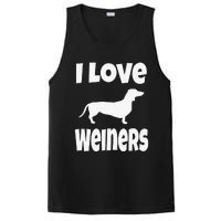 Dachshund Lover Mom Dad I Love Weiners PosiCharge Competitor Tank