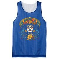 De Los Muertos La Catrina Day of the Dead Sugar Skull Mesh Reversible Basketball Jersey Tank