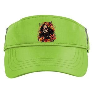 De Los Muertos La Catrina Day Of The Dead Sugar Skull Women Adult Drive Performance Visor