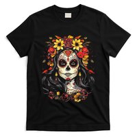 De Los Muertos La Catrina Day of the Dead Sugar Skull T-Shirt