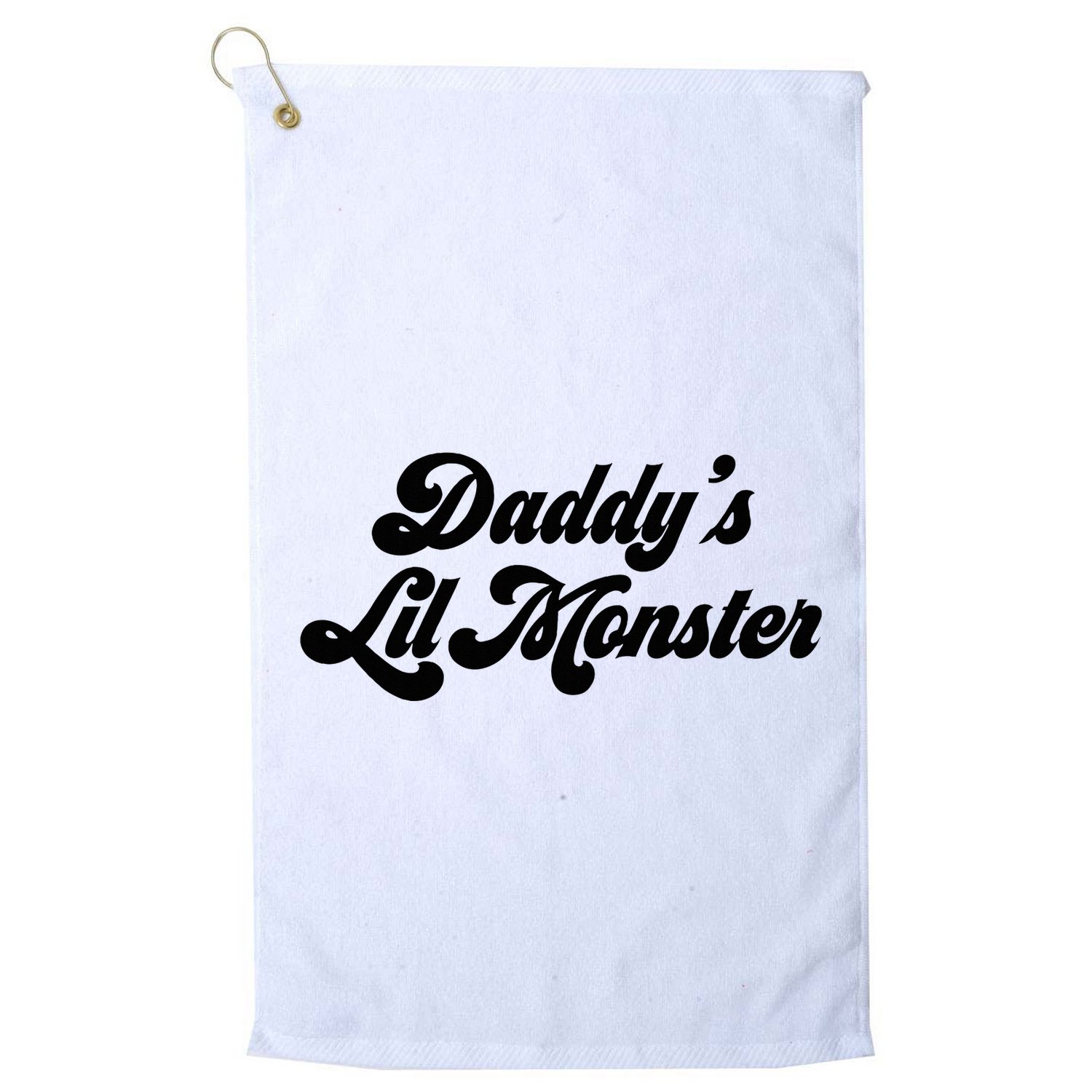 DaddyS Lil Monster Golf Towel