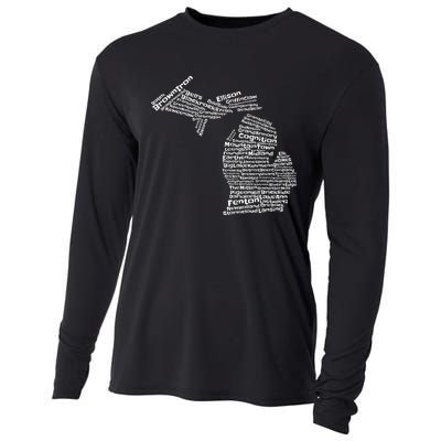 Drink Local Michigan Breweries Cooling Performance Long Sleeve Crew