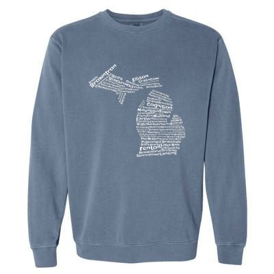 Drink Local Michigan Breweries Garment-Dyed Sweatshirt