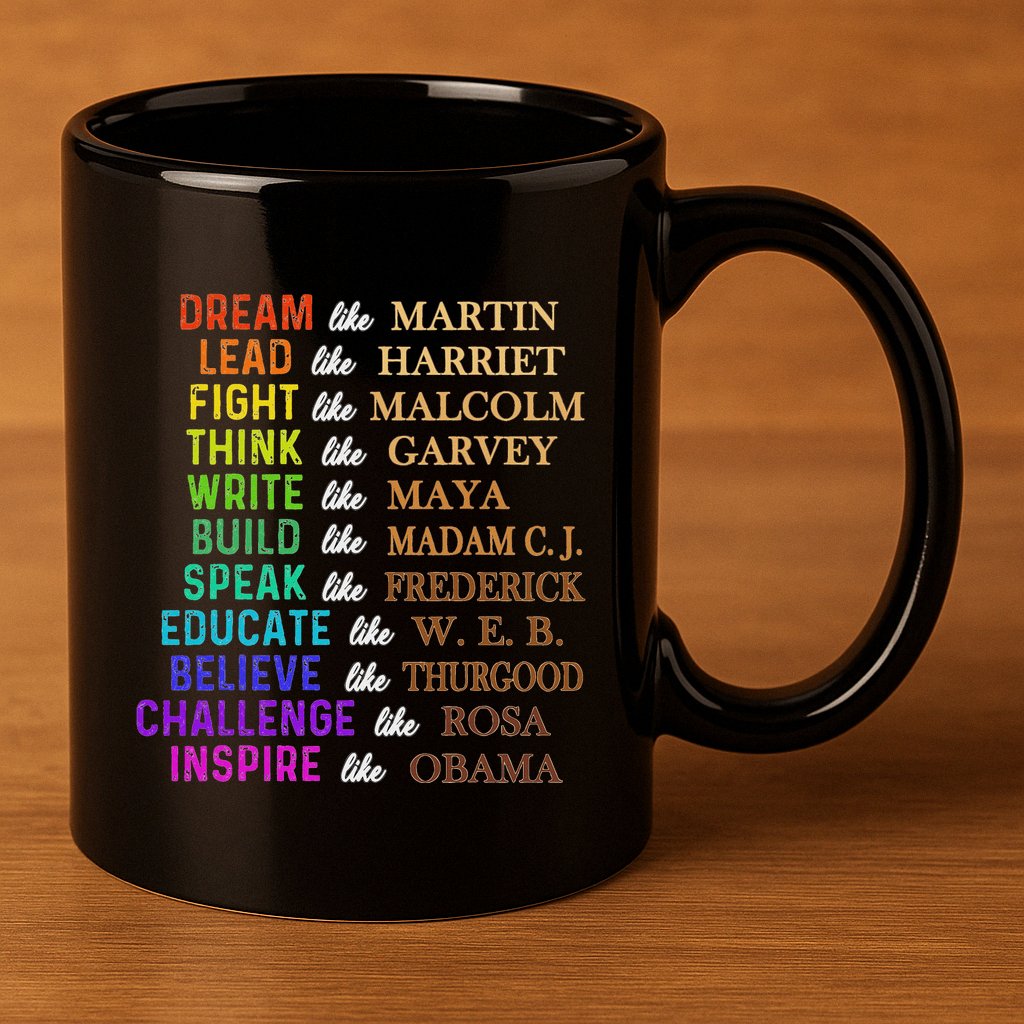 Dream Like Martin Lead Like Harriet The Junenth 1865 11oz C Handle Ceramic Mug