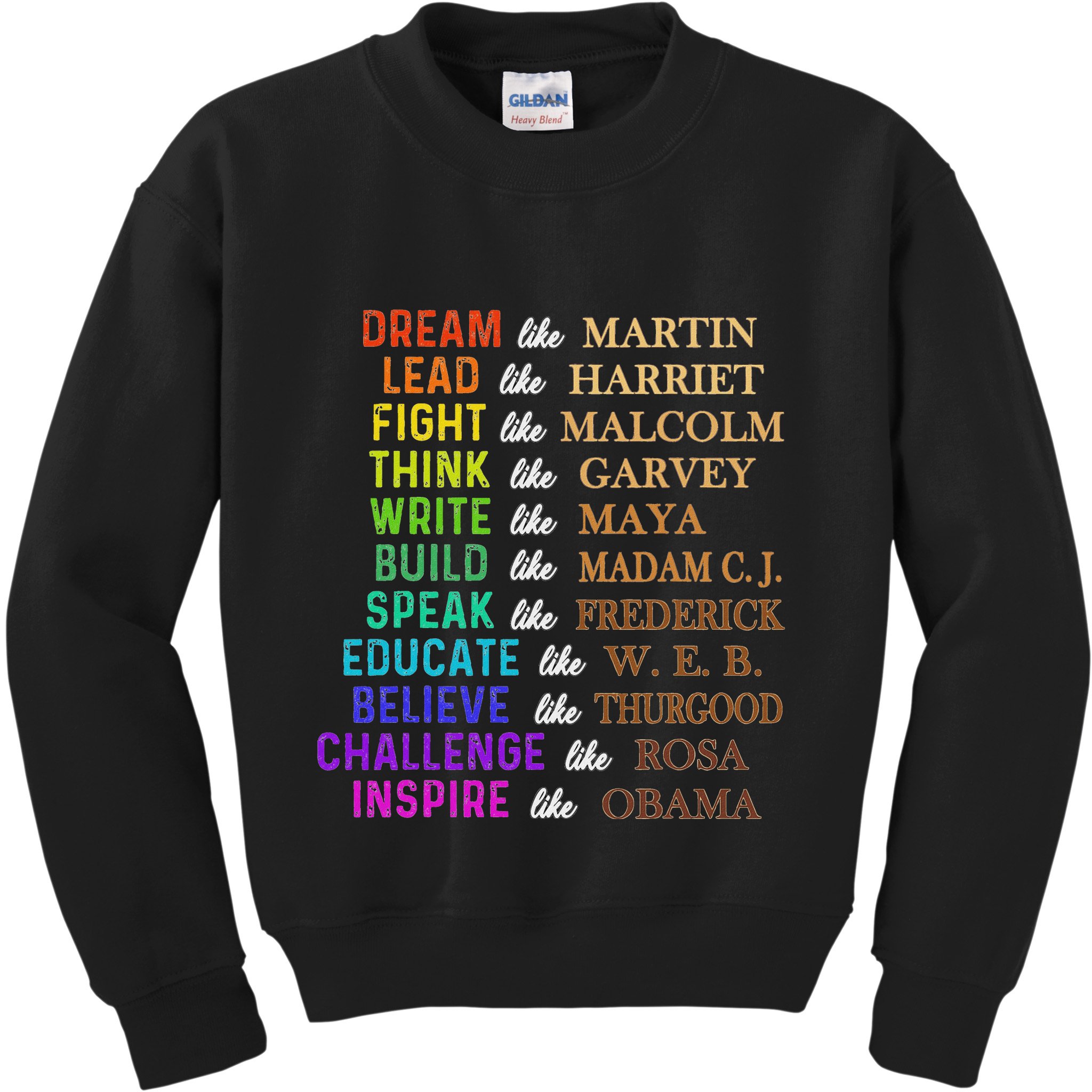 Dream Like Martin Lead Like Harriet The Junenth 1865 Kids Sweatshirt