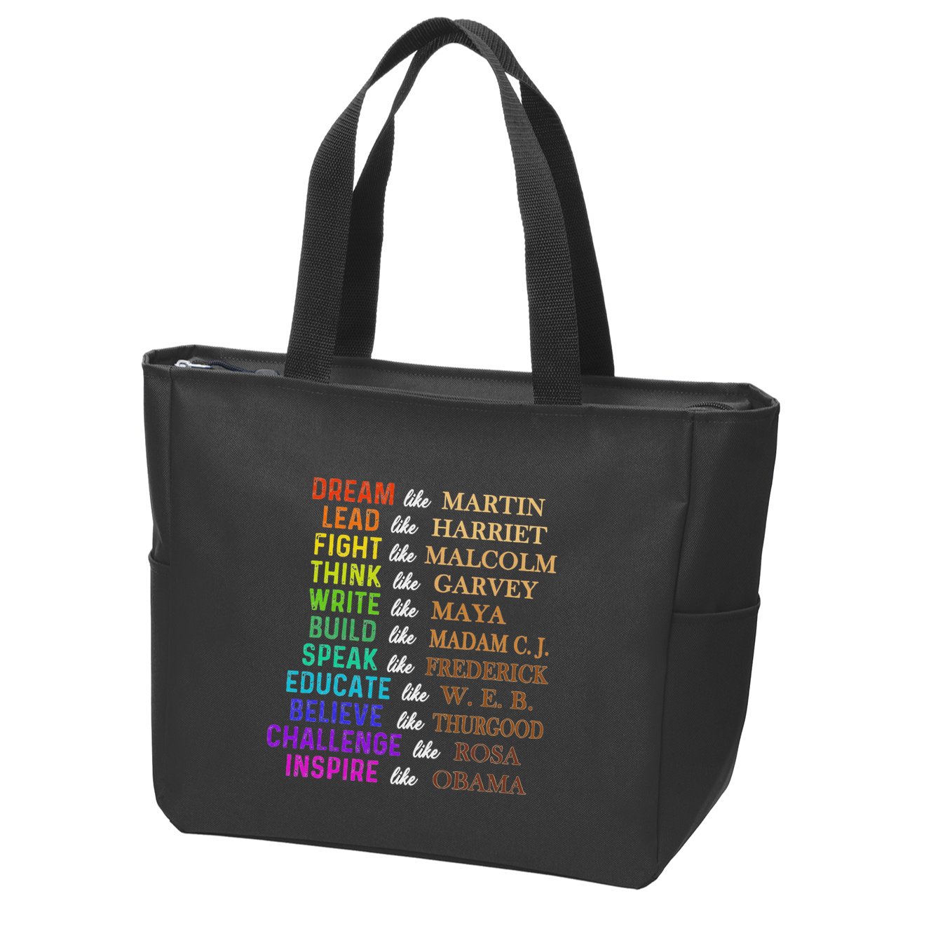 Dream Like Martin Lead Like Harriet The Junenth 1865 Zip Tote Bag