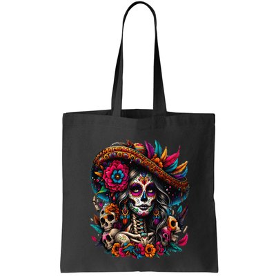 De Los Muertos La Catrina Day Of The Dead Sugar Skull Women Bag