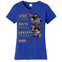 Dream Like Martin Lead Like Harriet Black History Month Gift Women's T-Shirt