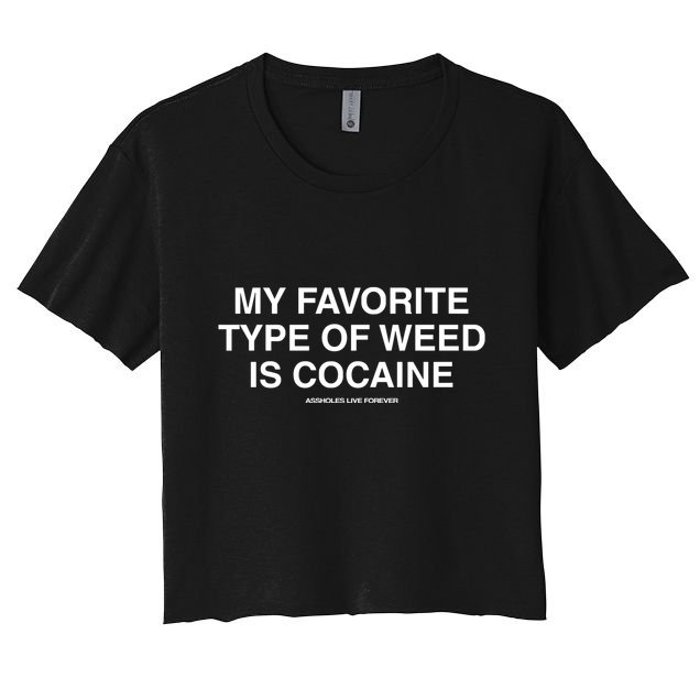 Danny Lividlamb My Favorite Type Of Weed Is Cocaine Crop Top