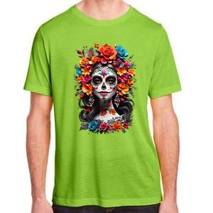 De Los Muertos La Catrina Day Of The Dead Sugar Skull Women Adult ChromaSoft Performance T-Shirt