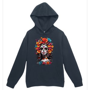 De Los Muertos La Catrina Day Of The Dead Sugar Skull Women Urban Pullover Hoodie