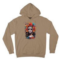 De Los Muertos La Catrina Day Of The Dead Sugar Skull Women Hoodie