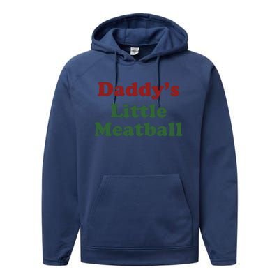 Daddy Little Meatball Performance Fleece Hoodie