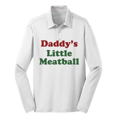 Daddy Little Meatball Silk Touch Performance Long Sleeve Polo