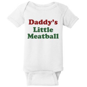 Daddy Little Meatball Baby Bodysuit