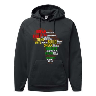 Dream Like Martin Black History Month African Celebration Performance Fleece Hoodie