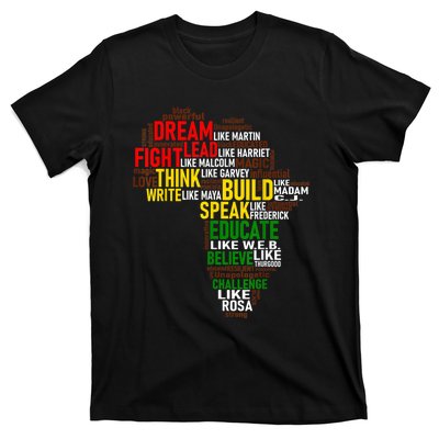 Dream Like Martin Black History Month African Celebration T-Shirt