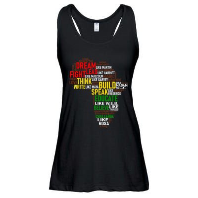 Dream Like Martin Black History Month African Celebration Ladies Essential Flowy Tank