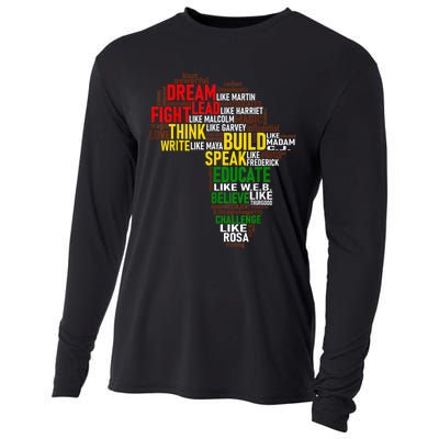 Dream Like Martin Black History Month African Celebration Cooling Performance Long Sleeve Crew