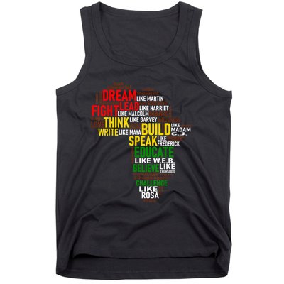 Dream Like Martin Black History Month African Celebration Tank Top