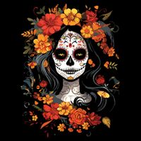 De Los Muertos La Catrina Day Of The Dead Sugar Skull Impact Tech Backpack