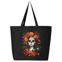 De Los Muertos La Catrina Day Of The Dead Sugar Skull 25L Jumbo Tote