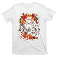 De Los Muertos La Catrina Day Of The Dead Sugar Skull T-Shirt