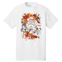 De Los Muertos La Catrina Day Of The Dead Sugar Skull Tall T-Shirt