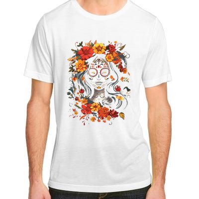 De Los Muertos La Catrina Day Of The Dead Sugar Skull Adult ChromaSoft Performance T-Shirt