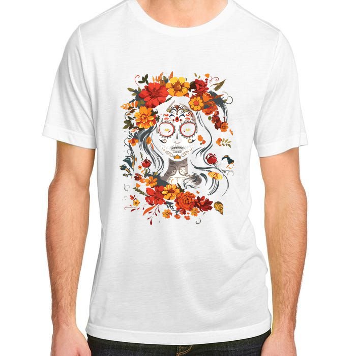 De Los Muertos La Catrina Day Of The Dead Sugar Skull Adult ChromaSoft Performance T-Shirt