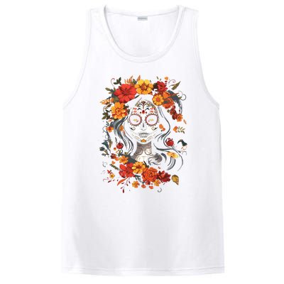 De Los Muertos La Catrina Day Of The Dead Sugar Skull PosiCharge Competitor Tank