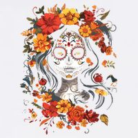 De Los Muertos La Catrina Day Of The Dead Sugar Skull Wool Snapback Cap