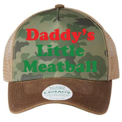 Daddy Little Meatball Italian Ironic Funny Meme Legacy Tie Dye Trucker Hat