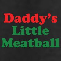 Daddy Little Meatball Italian Ironic Funny Meme 7 Panel Mesh Trucker Snapback Hat