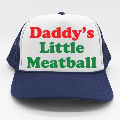 Daddy Little Meatball Italian Ironic Funny Meme Trucker Hat