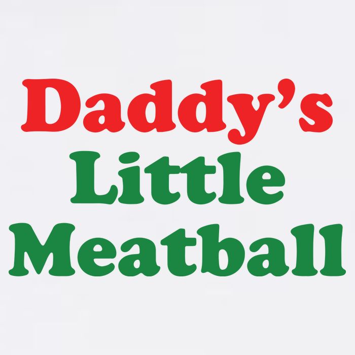 Daddy Little Meatball Italian Ironic Funny Meme Button